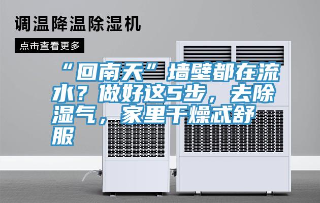 “回南天”墻壁都在流水？做好這5步，去除濕氣，家里干燥忒舒服