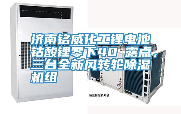 濟南銘威化工鋰電池鈷酸鋰零下40℃露點，三臺全新風轉(zhuǎn)輪除濕機組