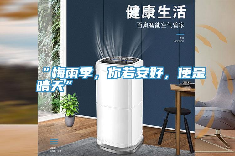 “梅雨季，你若安好，便是晴天”