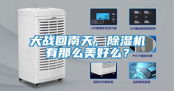 大戰(zhàn)回南天，除濕機有那么美好么？