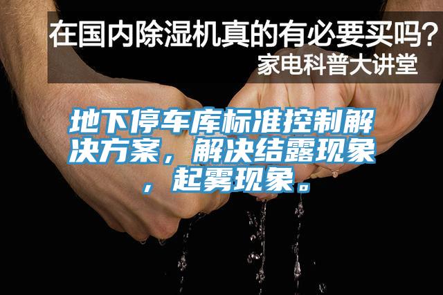 地下停車庫標(biāo)準(zhǔn)控制解決方案，解決結(jié)露現(xiàn)象，起霧現(xiàn)象。