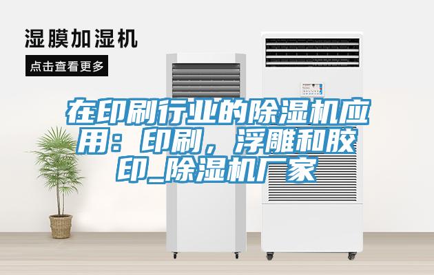 在印刷行業(yè)的除濕機(jī)應(yīng)用：印刷，浮雕和膠印_除濕機(jī)廠家