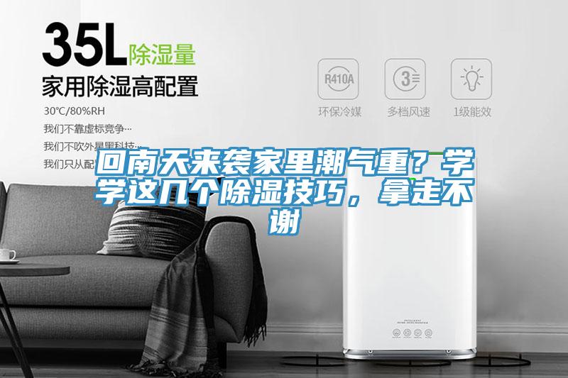 回南天來襲家里潮氣重？學(xué)學(xué)這幾個除濕技巧，拿走不謝