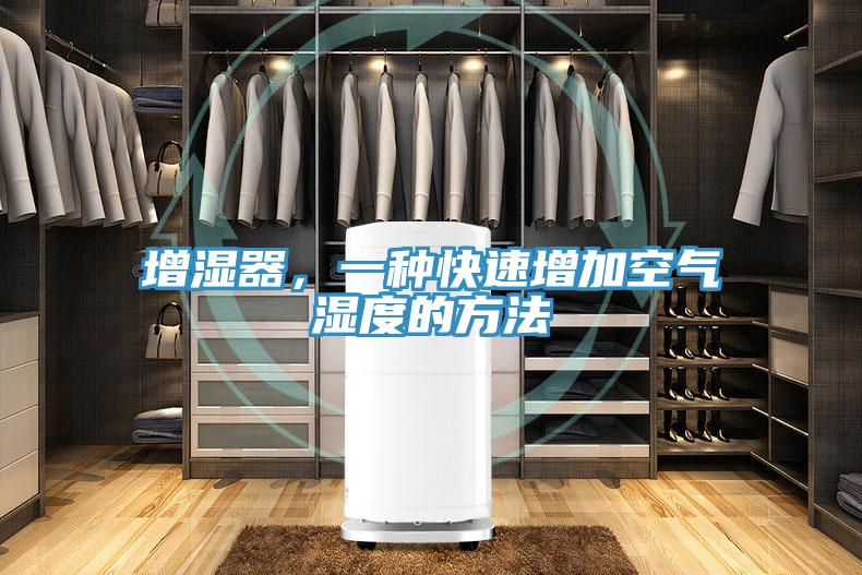 增濕器，一種快速增加空氣濕度的方法