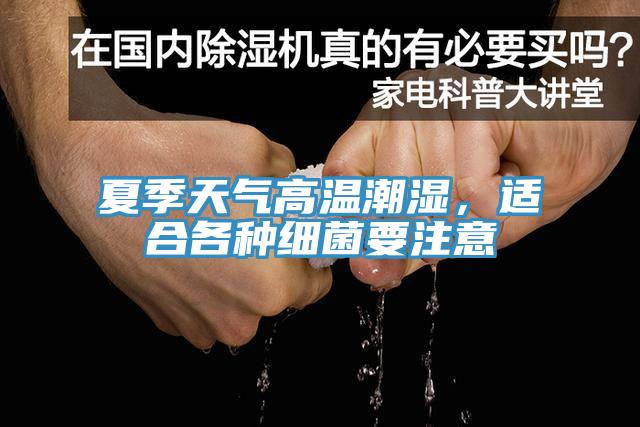 夏季天氣高溫潮濕，適合各種細菌要注意