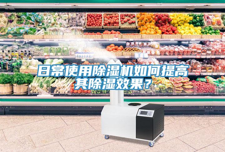 日常使用除濕機如何提高其除濕效果？