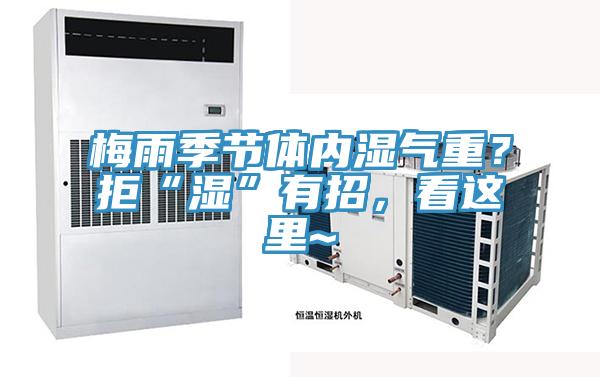 梅雨季節(jié)體內(nèi)濕氣重？拒“濕”有招，看這里~