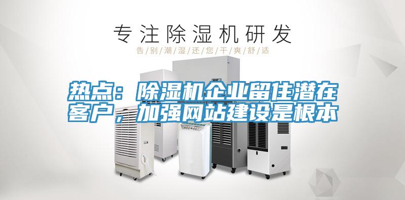 熱點(diǎn)：除濕機(jī)企業(yè)留住潛在客戶，加強(qiáng)網(wǎng)站建設(shè)是根本