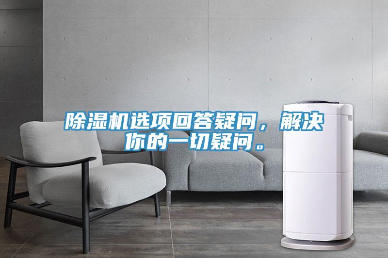 除濕機(jī)選項回答疑問，解決你的一切疑問。