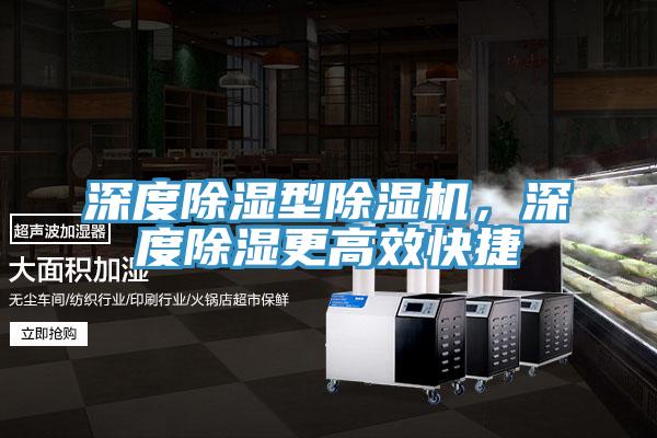 深度除濕型除濕機(jī)，深度除濕更高效快捷