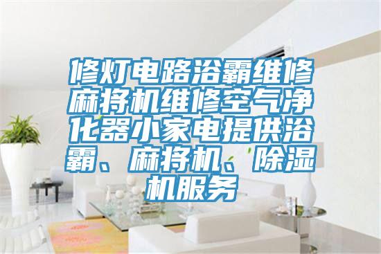 修燈電路浴霸維修麻將機(jī)維修空氣凈化器小家電提供浴霸、麻將機(jī)、除濕機(jī)服務(wù)