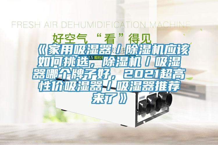 《家用吸濕器／除濕機(jī)應(yīng)該如何挑選，除濕機(jī)／吸濕器哪個(gè)牌子好，2021超高性價(jià)吸濕器／吸濕器推薦來(lái)了》