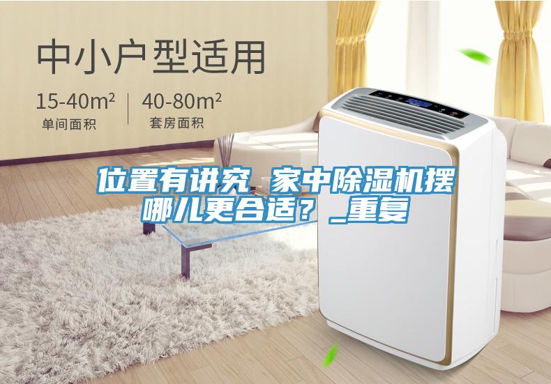 位置有講究 家中除濕機擺哪兒更合適？_重復