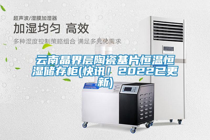 云南晶界層陶瓷基片恒溫恒濕儲(chǔ)存柜(快訊！2022已更新)