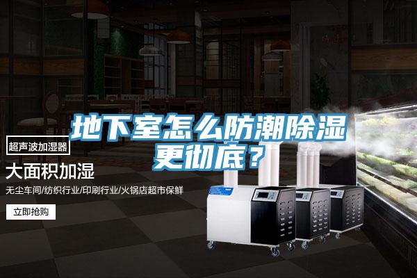 地下室怎么防潮除濕更徹底？