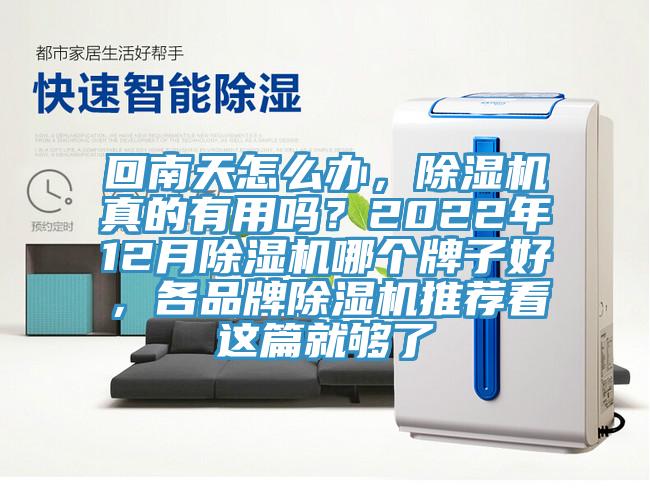 回南天怎么辦，除濕機(jī)真的有用嗎？2022年12月除濕機(jī)哪個牌子好，各品牌除濕機(jī)推薦看這篇就夠了