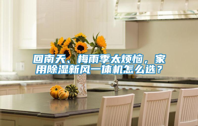 回南天、梅雨季太煩惱，家用除濕新風(fēng)一體機(jī)怎么選？