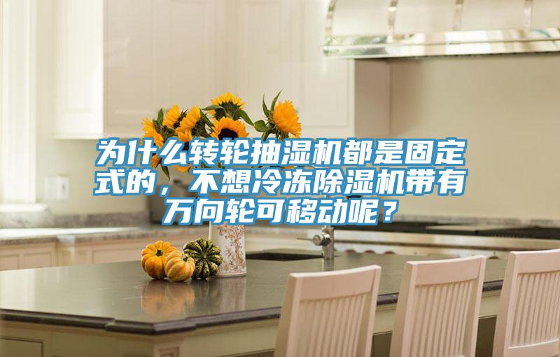 為什么轉(zhuǎn)輪抽濕機(jī)都是固定式的，不想冷凍除濕機(jī)帶有萬(wàn)向輪可移動(dòng)呢？