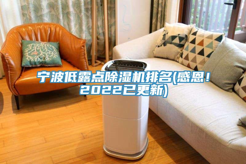 寧波低露點除濕機排名(感恩！2022已更新)