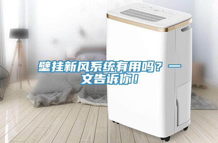 壁掛新風系統(tǒng)有用嗎？一文告訴你！
