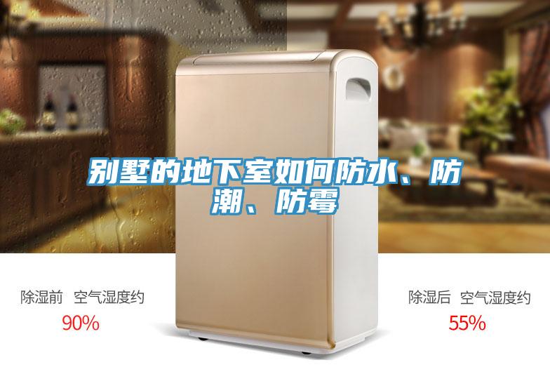 別墅的地下室如何防水、防潮、防霉