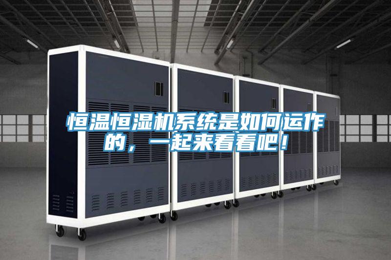 恒溫恒濕機(jī)系統(tǒng)是如何運(yùn)作的，一起來(lái)看看吧！