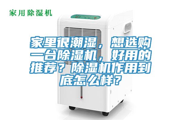 家里很潮濕，想選購一臺除濕機，好用的推薦？除濕機作用到底怎么樣？