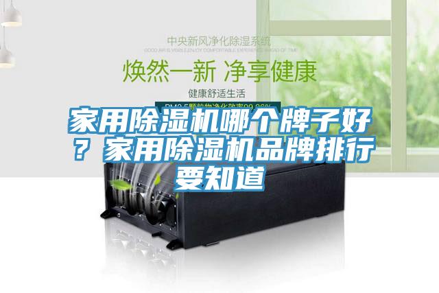 家用除濕機哪個牌子好？家用除濕機品牌排行要知道