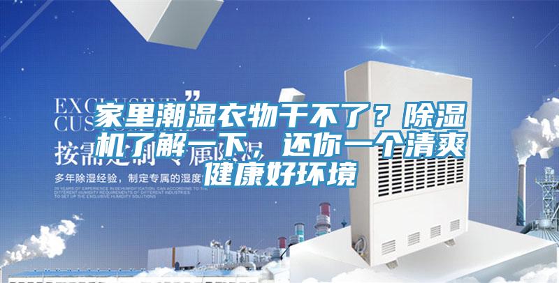 家里潮濕衣物干不了？除濕機(jī)了解一下，還你一個(gè)清爽健康好環(huán)境