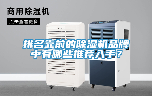 排名靠前的除濕機(jī)品牌中有哪些推薦入手？