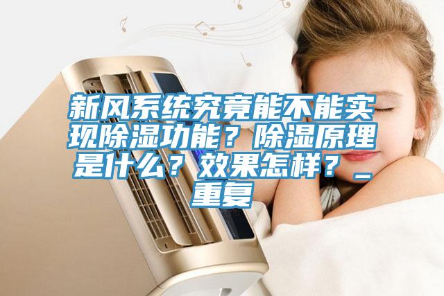 新風(fēng)系統(tǒng)究竟能不能實(shí)現(xiàn)除濕功能？除濕原理是什么？效果怎樣？_重復(fù)