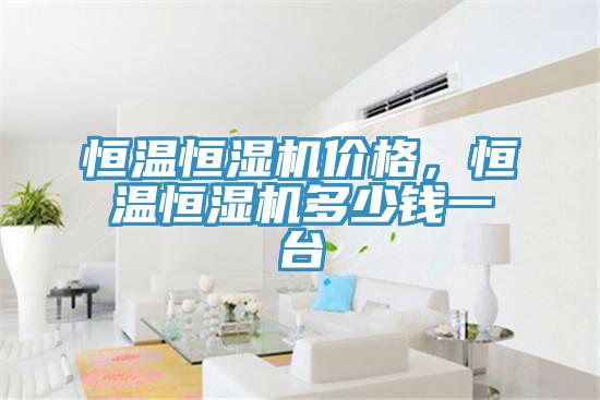 恒溫恒濕機價格，恒溫恒濕機多少錢一臺
