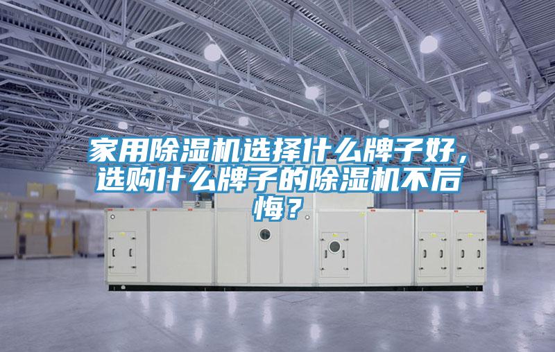 家用除濕機選擇什么牌子好，選購什么牌子的除濕機不后悔？