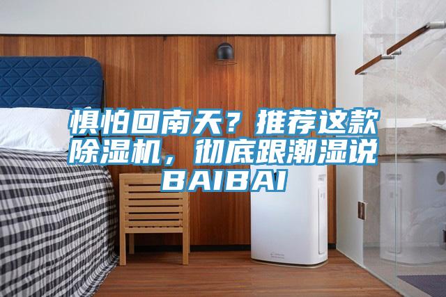 懼怕回南天？推薦這款除濕機，徹底跟潮濕說BAIBAI