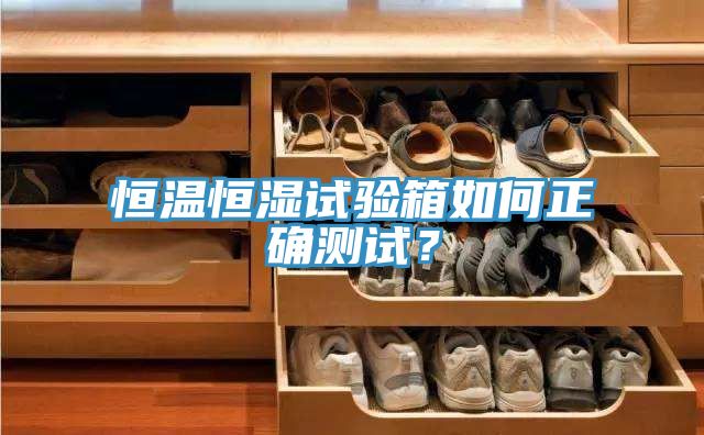 恒溫恒濕試驗箱如何正確測試？