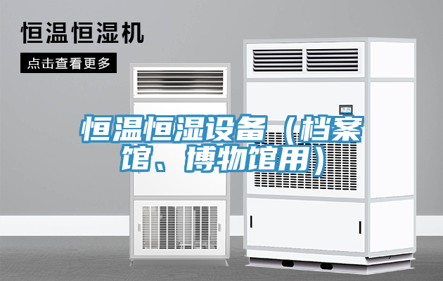 恒溫恒濕設(shè)備（檔案館、博物館用）