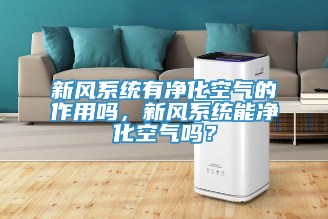 新風(fēng)系統(tǒng)有凈化空氣的作用嗎，新風(fēng)系統(tǒng)能凈化空氣嗎？