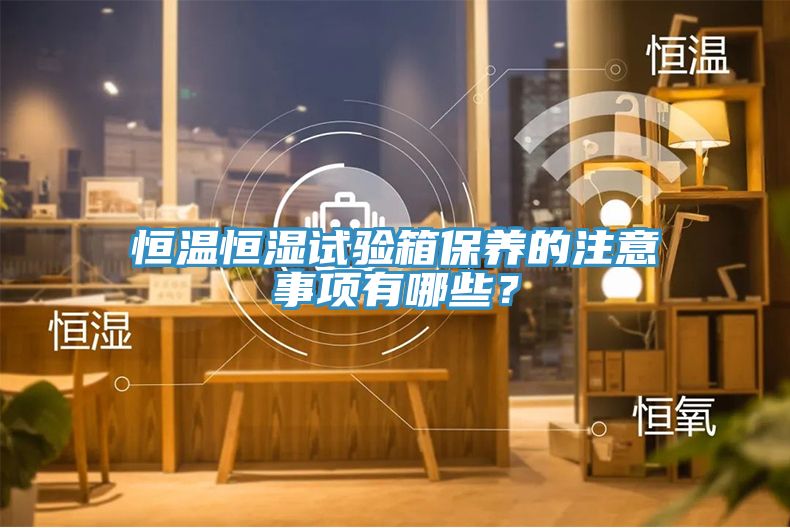 恒溫恒濕試驗箱保養(yǎng)的注意事項有哪些？