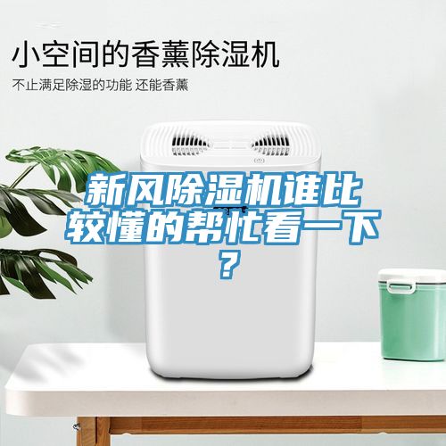 新風(fēng)除濕機誰比較懂的幫忙看一下？
