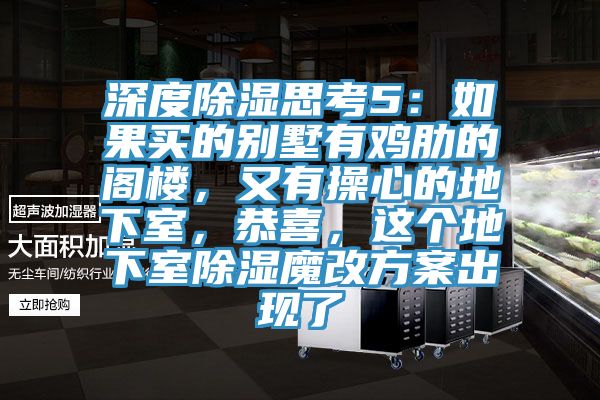 深度除濕思考5：如果買的別墅有雞肋的閣樓，又有操心的地下室，恭喜，這個地下室除濕魔改方案出現(xiàn)了
