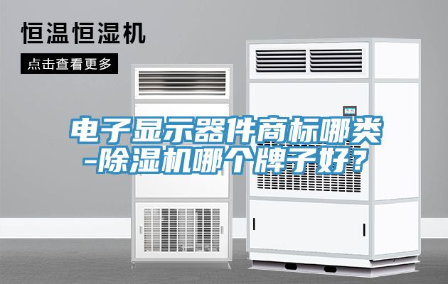電子顯示器件商標哪類-除濕機哪個牌子好？