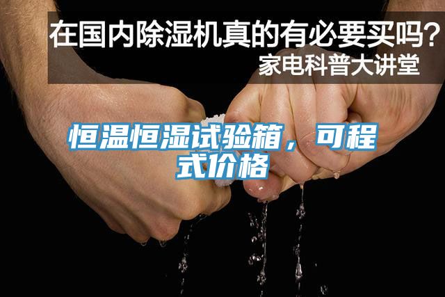 恒溫恒濕試驗(yàn)箱，可程式價(jià)格