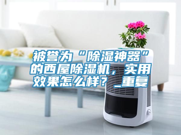 被譽為“除濕神器”的西屋除濕機，實用效果怎么樣？_重復(fù)
