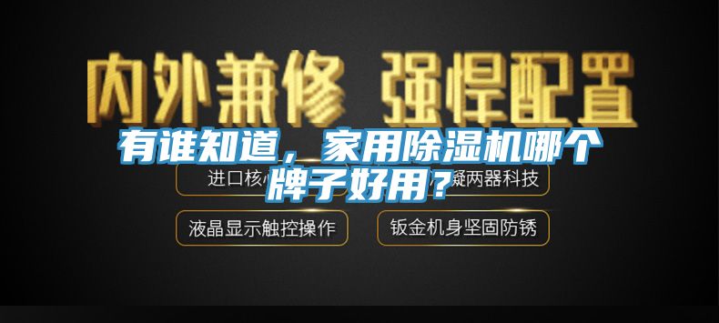 有誰(shuí)知道，家用除濕機(jī)哪個(gè)牌子好用？