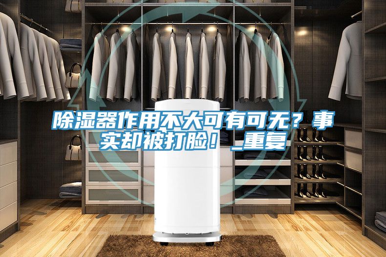 除濕器作用不大可有可無？事實(shí)卻被打臉！_重復(fù)