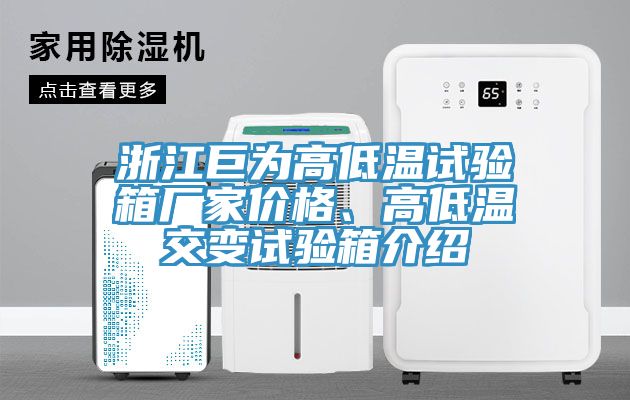 浙江巨為高低溫試驗(yàn)箱廠家價格、高低溫交變試驗(yàn)箱介紹