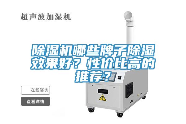 除濕機哪些牌子除濕效果好？性價比高的推薦？