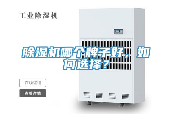 除濕機哪個牌子好，如何選擇？