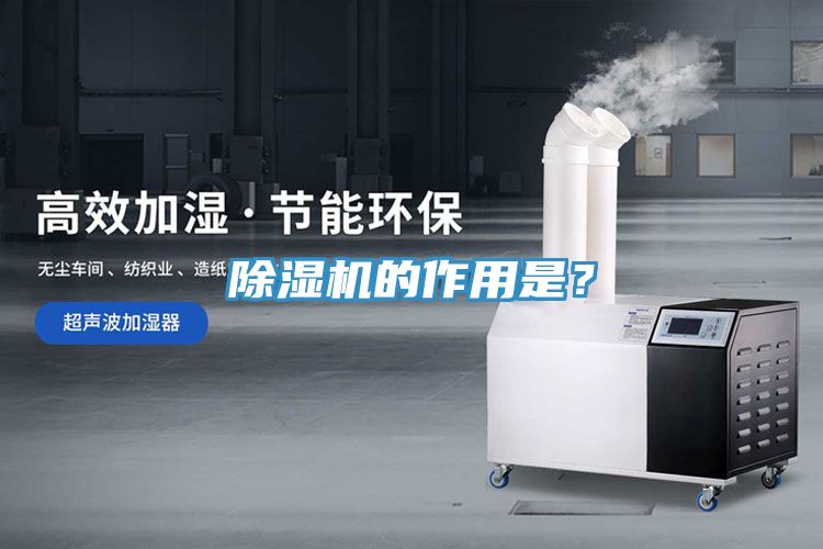 除濕機的作用是？