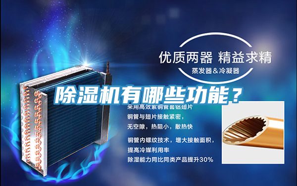 除濕機有哪些功能？